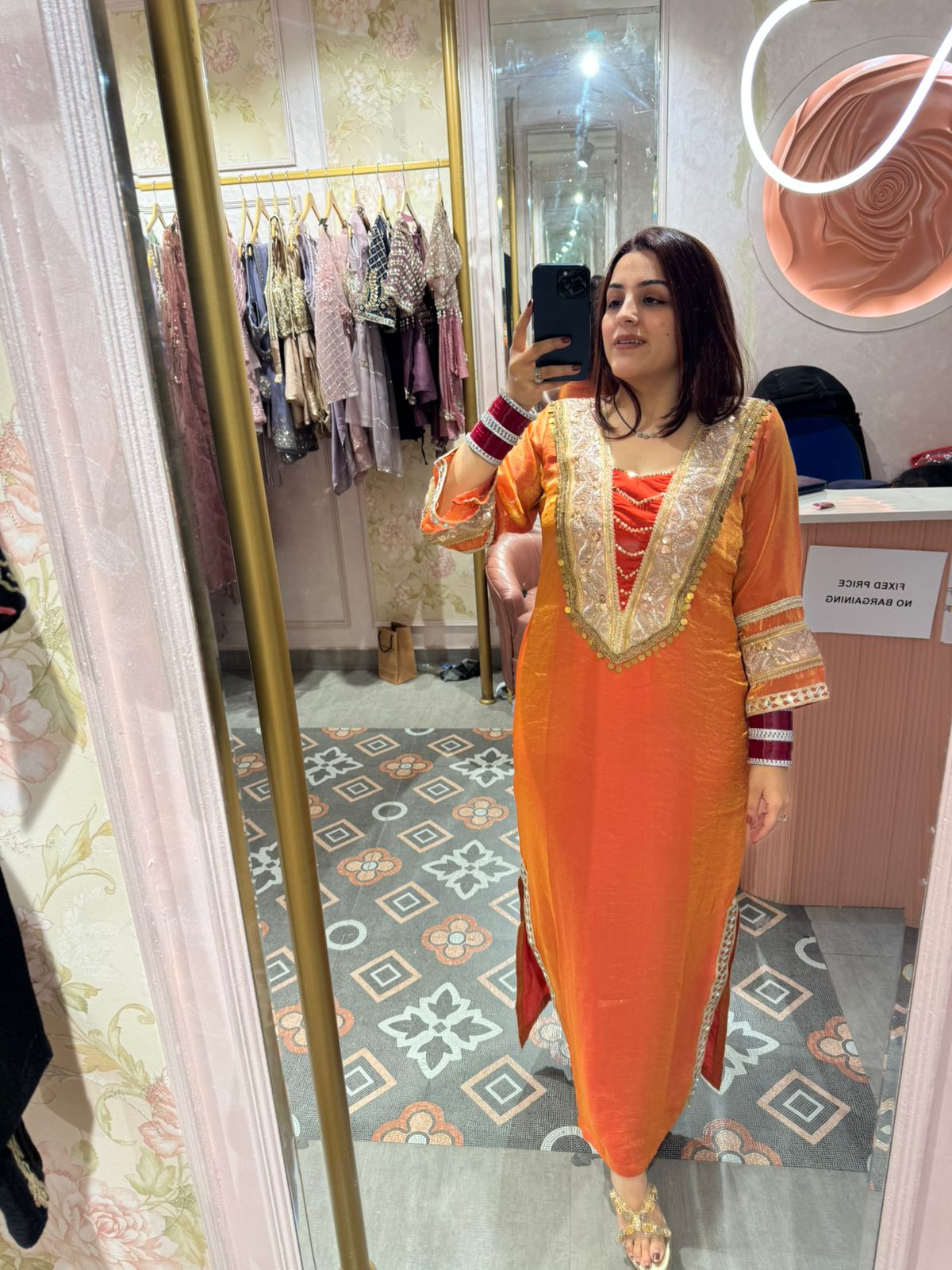 Amber Royale Festive Kurti Gown dress