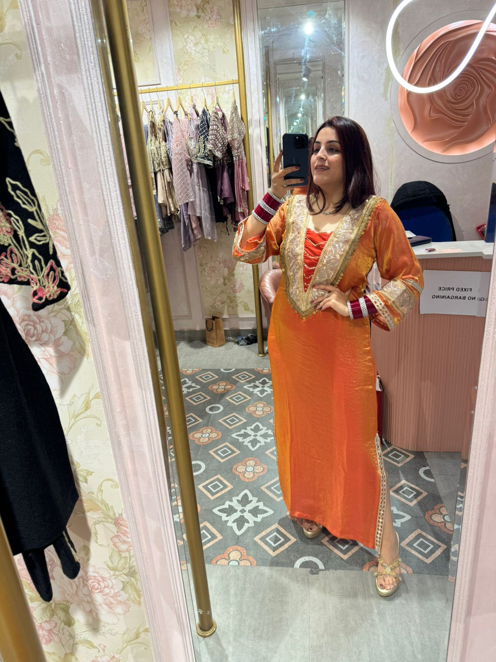 Amber Royale Festive Kurti Gown dress