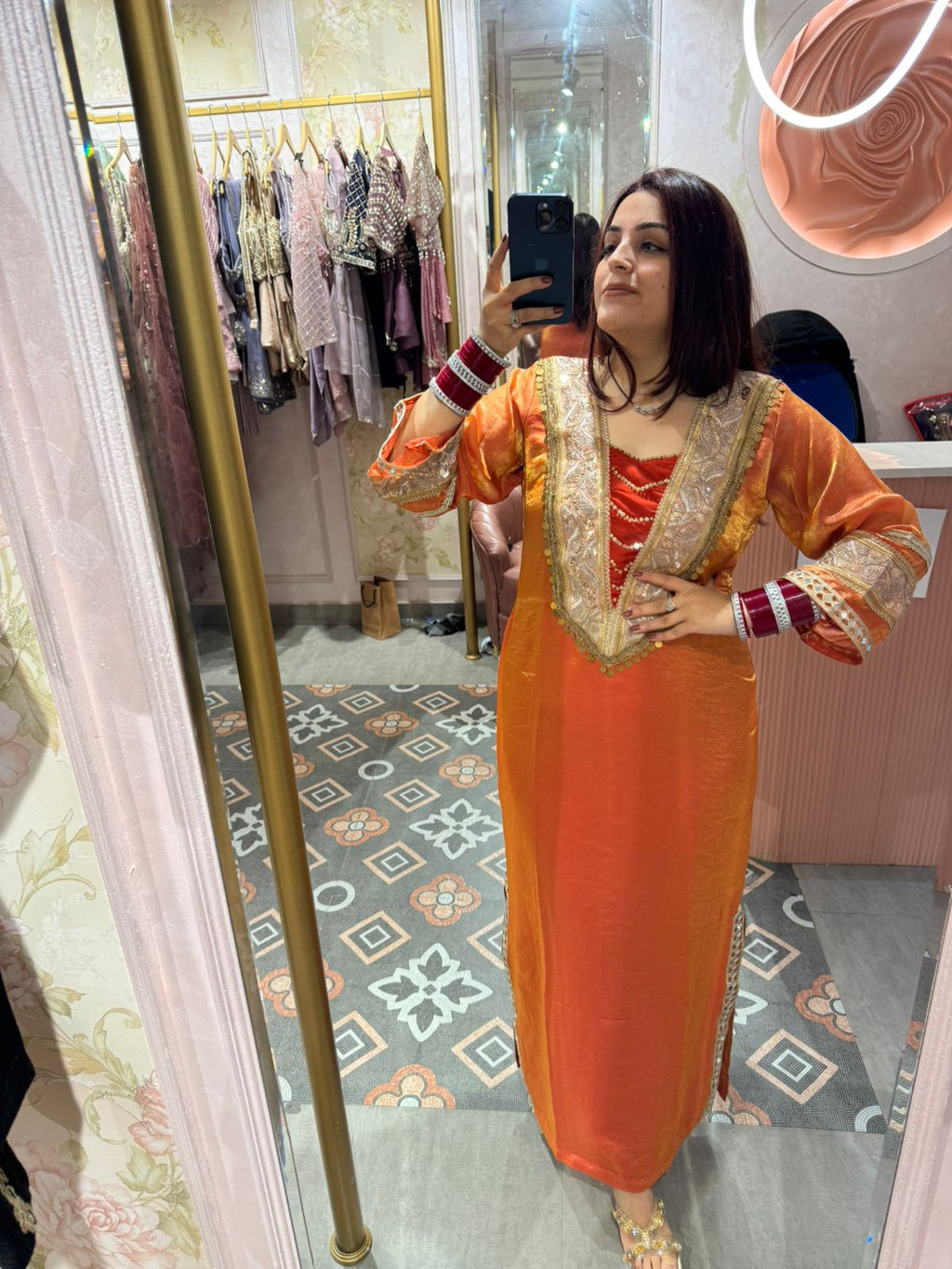 Amber Royale Festive Kurti Gown dress