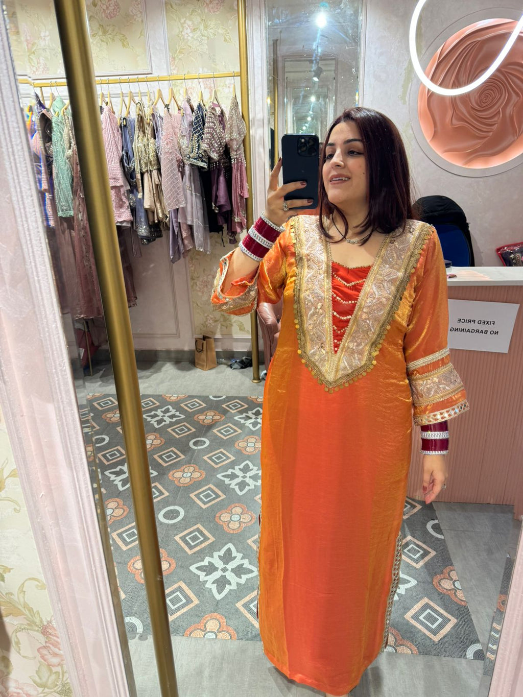 Amber Royale Festive Kurti Gown dress