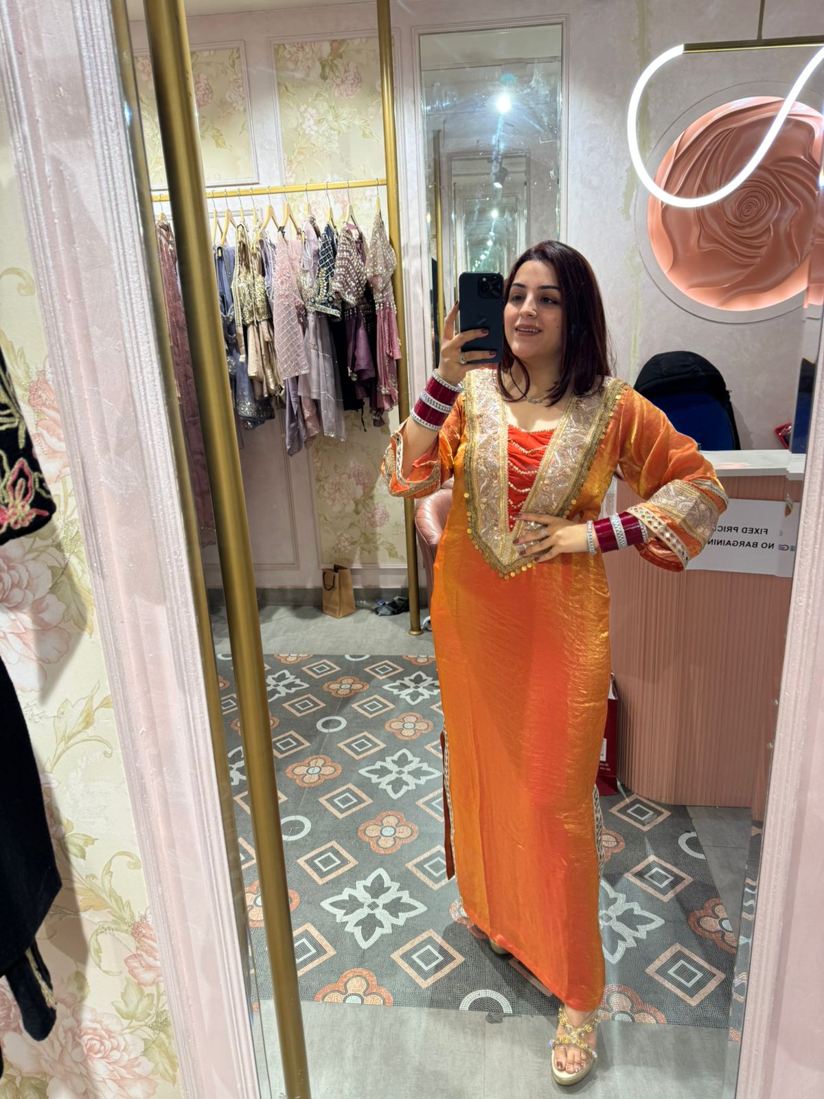 Amber Royale Festive Kurti Gown dress