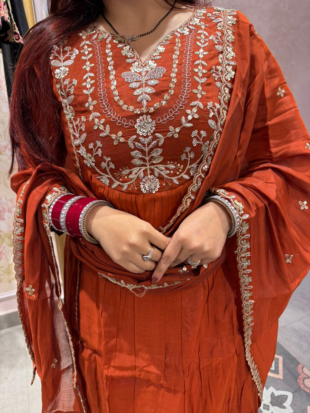 Nia Royale Embroidered Suit Set