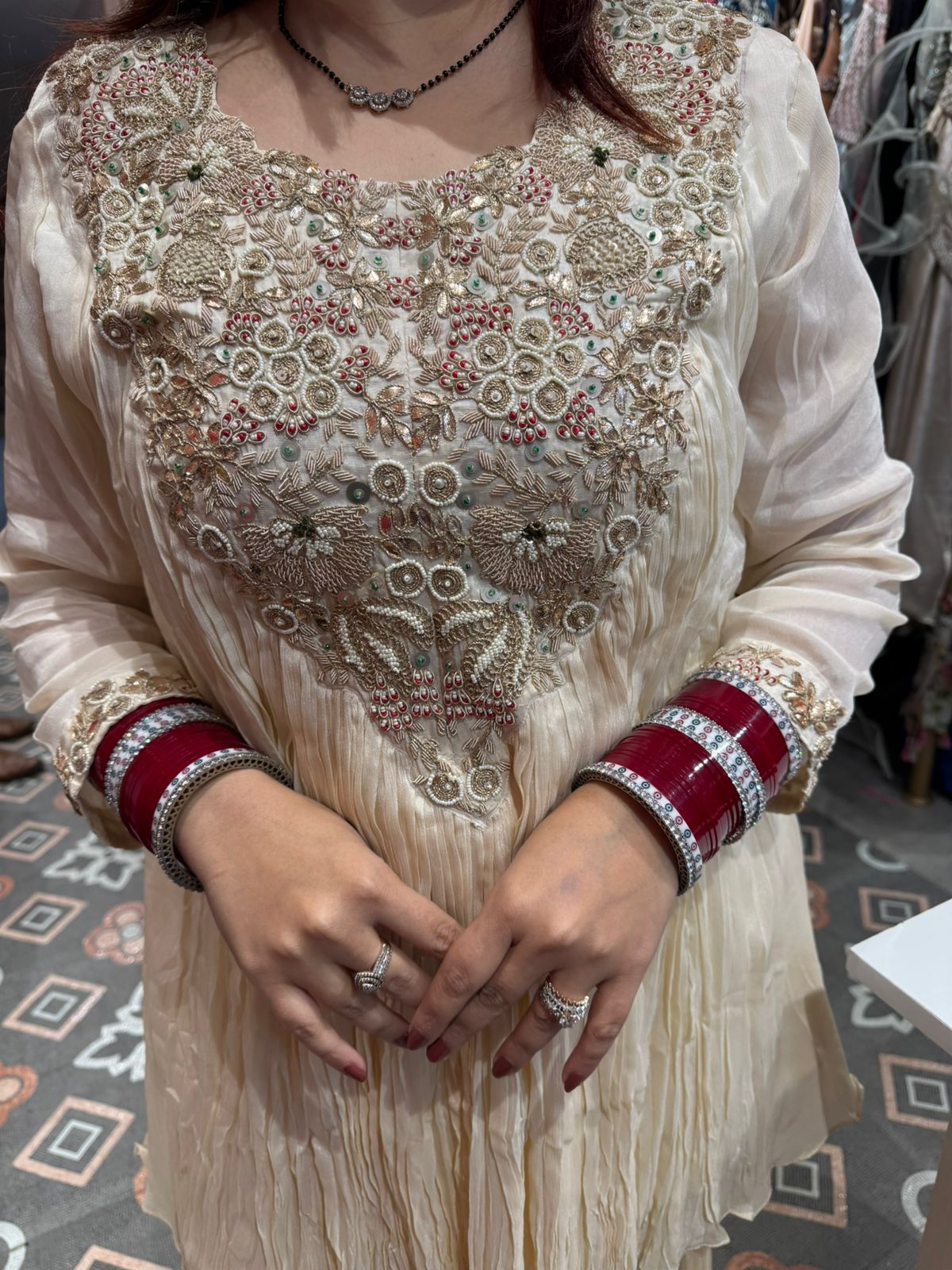 Zoya Garden Embroidered Sharara Set