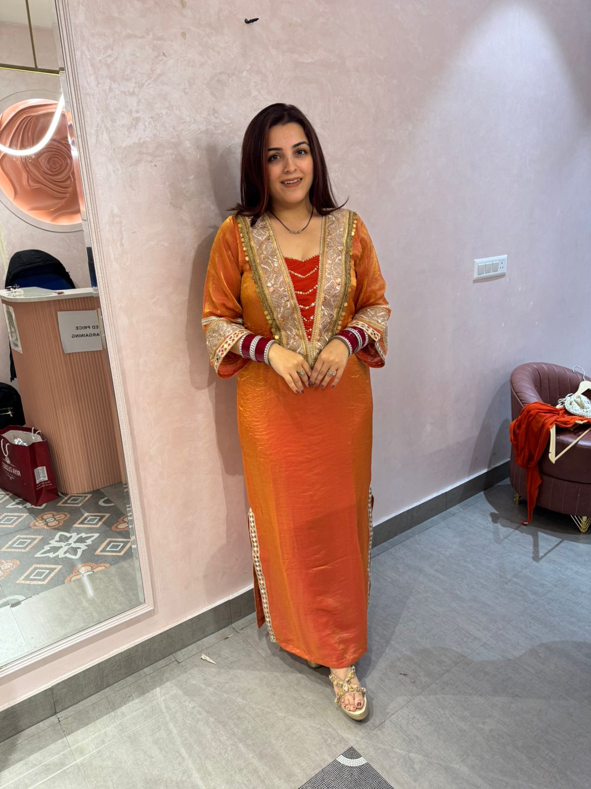 Amber Royale Festive Kurti Gown dress