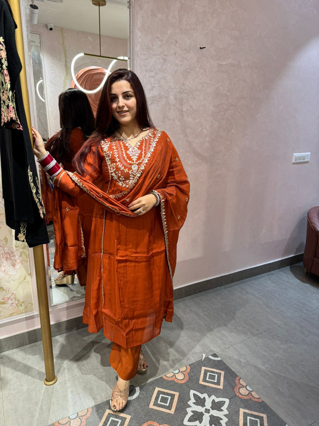 Nia Royale Embroidered Suit Set
