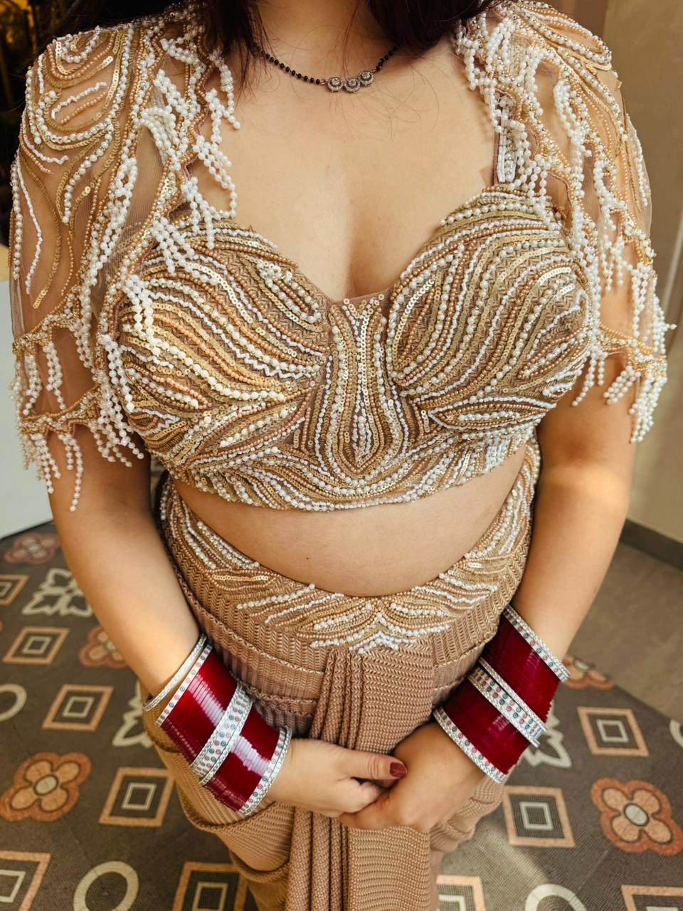 Nova Pearl Luxe Saree Set