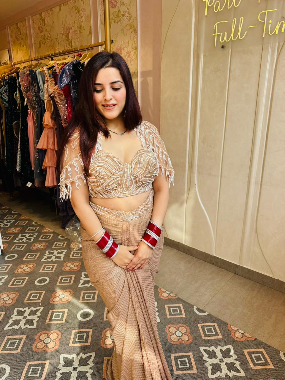 Nova Pearl Luxe Saree Set