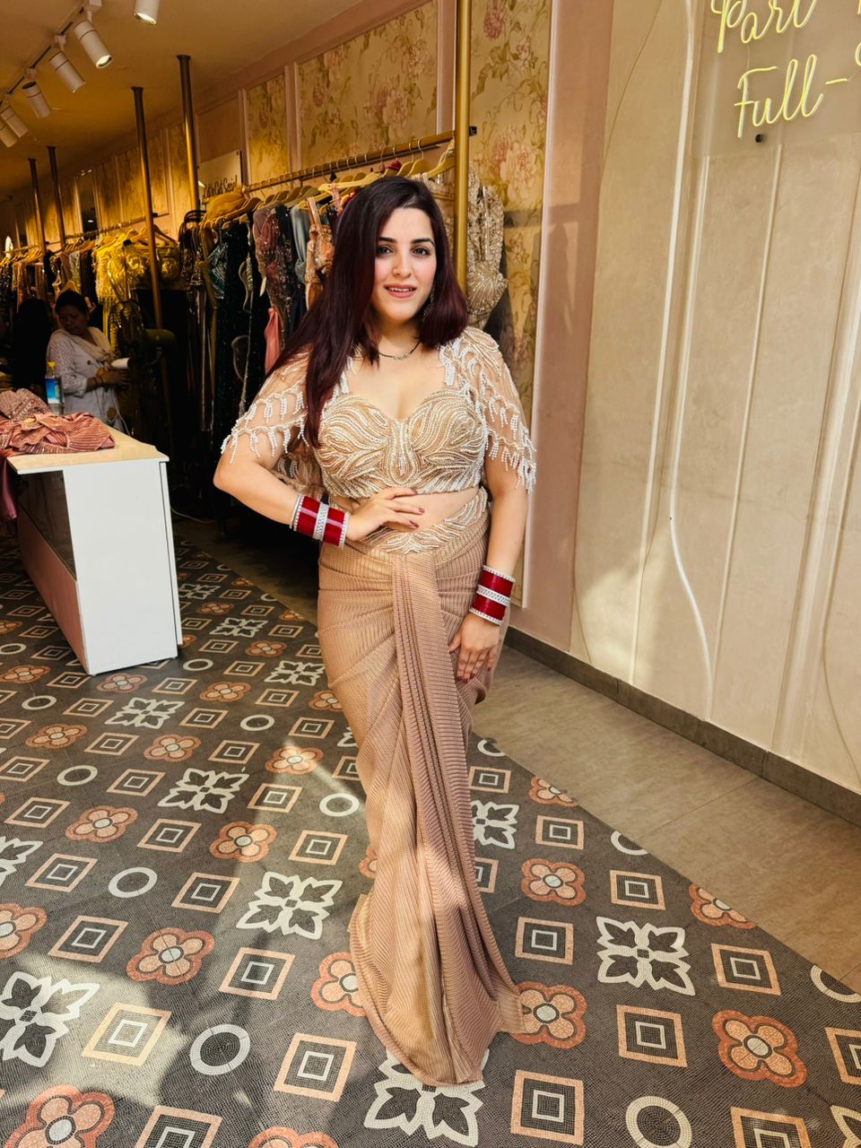 Nova Pearl Luxe Saree Set