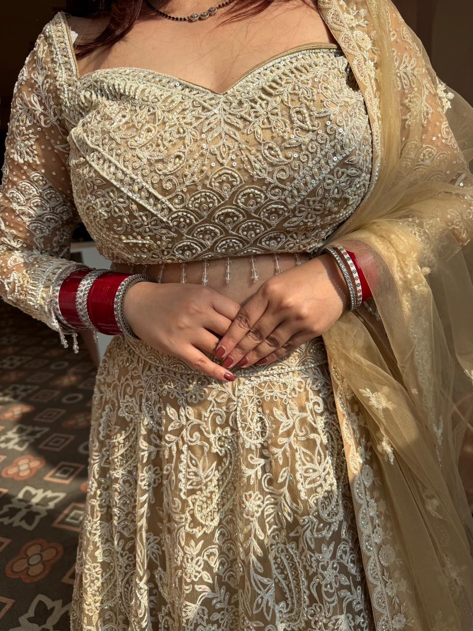 Angel Embroidered Lehenga Set