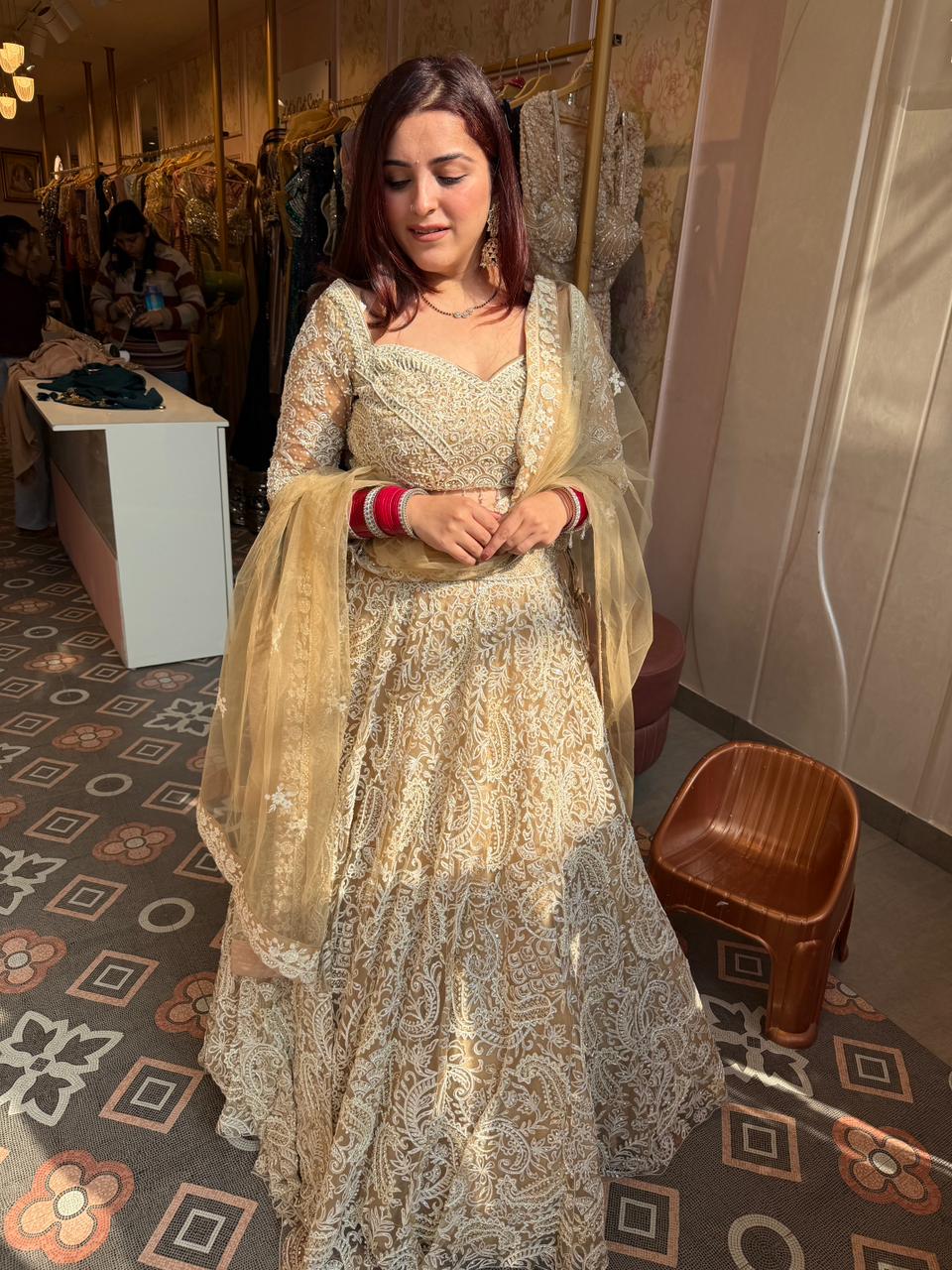 Angel Embroidered Lehenga Set