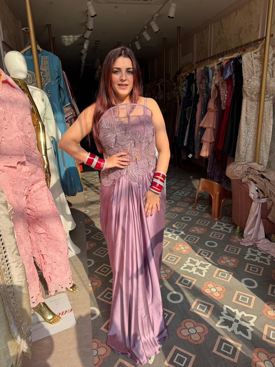 Lilly Embellished Fusion Gown