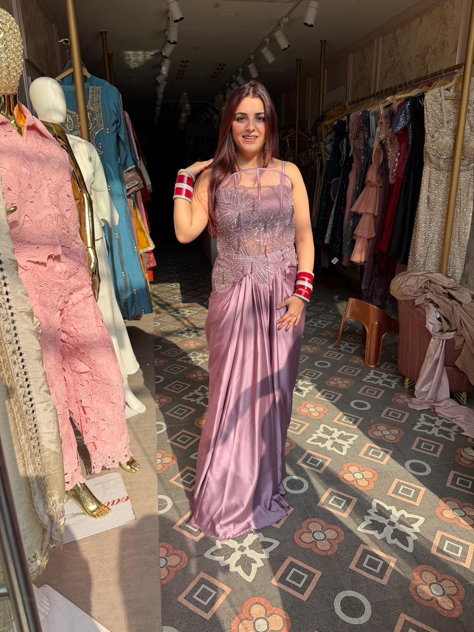 Lilly Embellished Fusion Gown