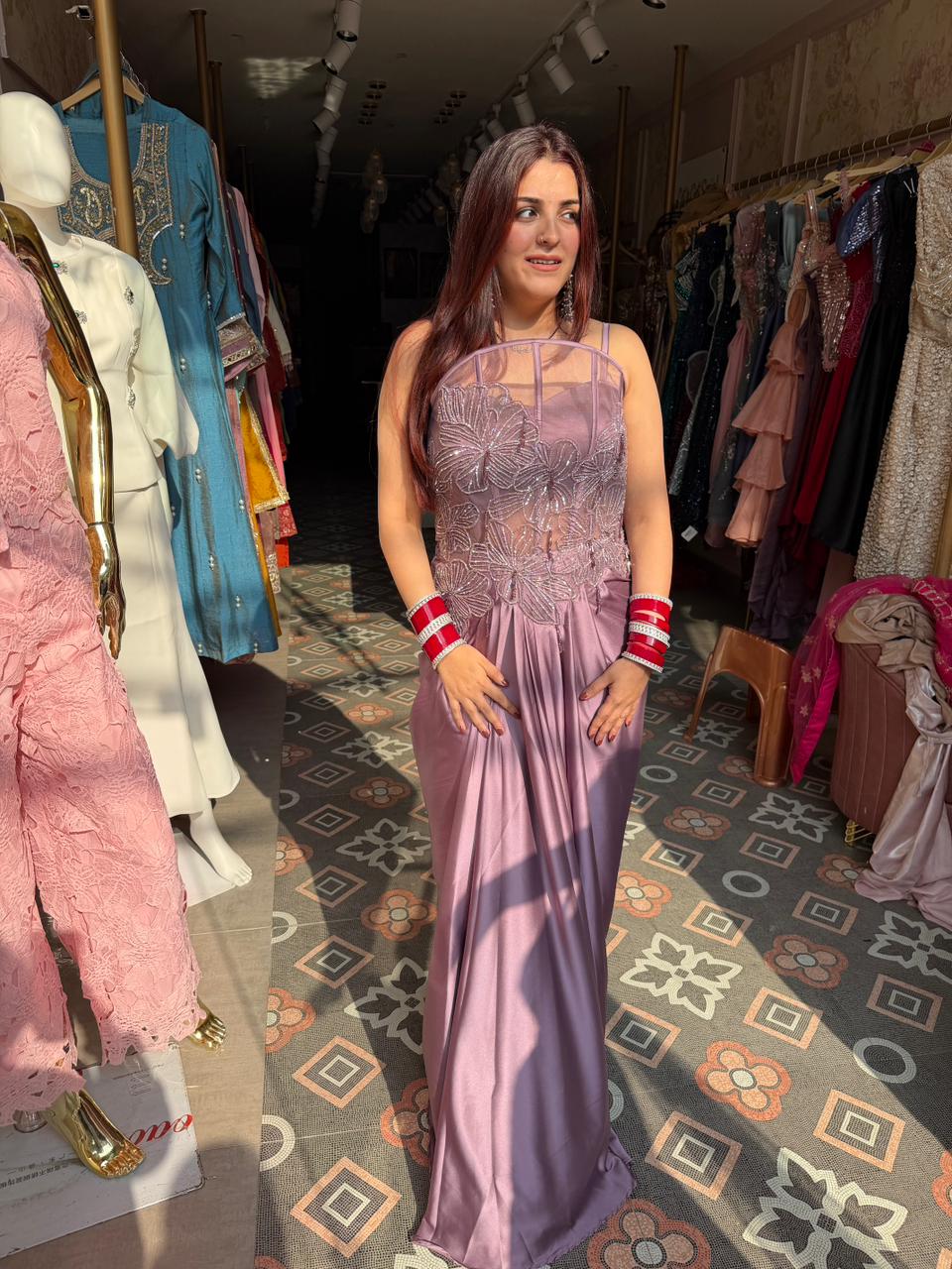 Lilly Embellished Fusion Gown