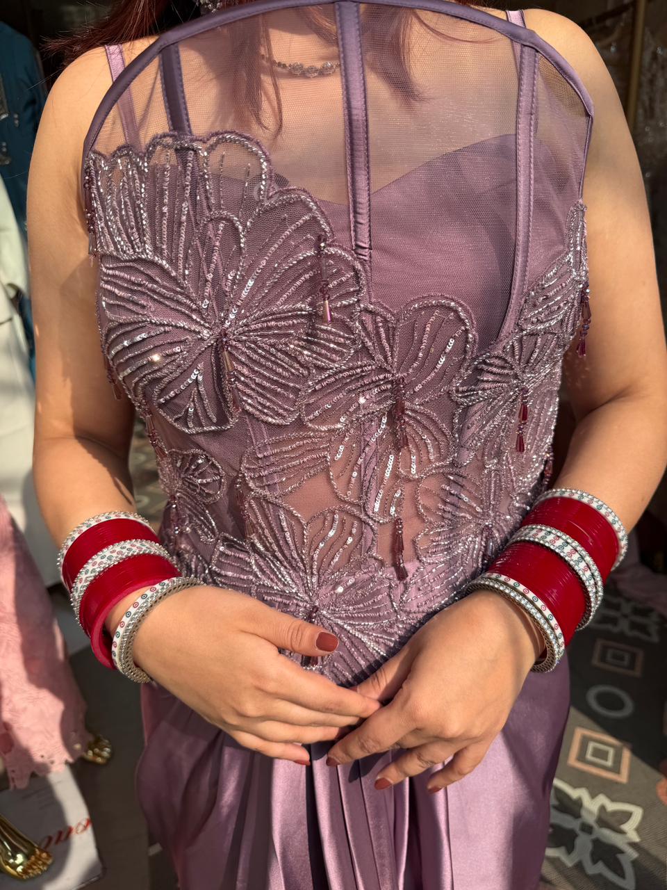 Lilly Embellished Fusion Gown