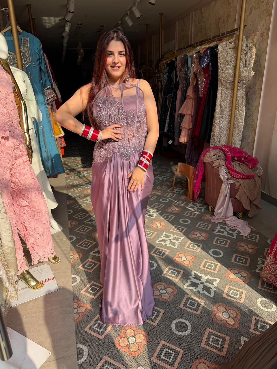 Lilly Embellished Fusion Gown