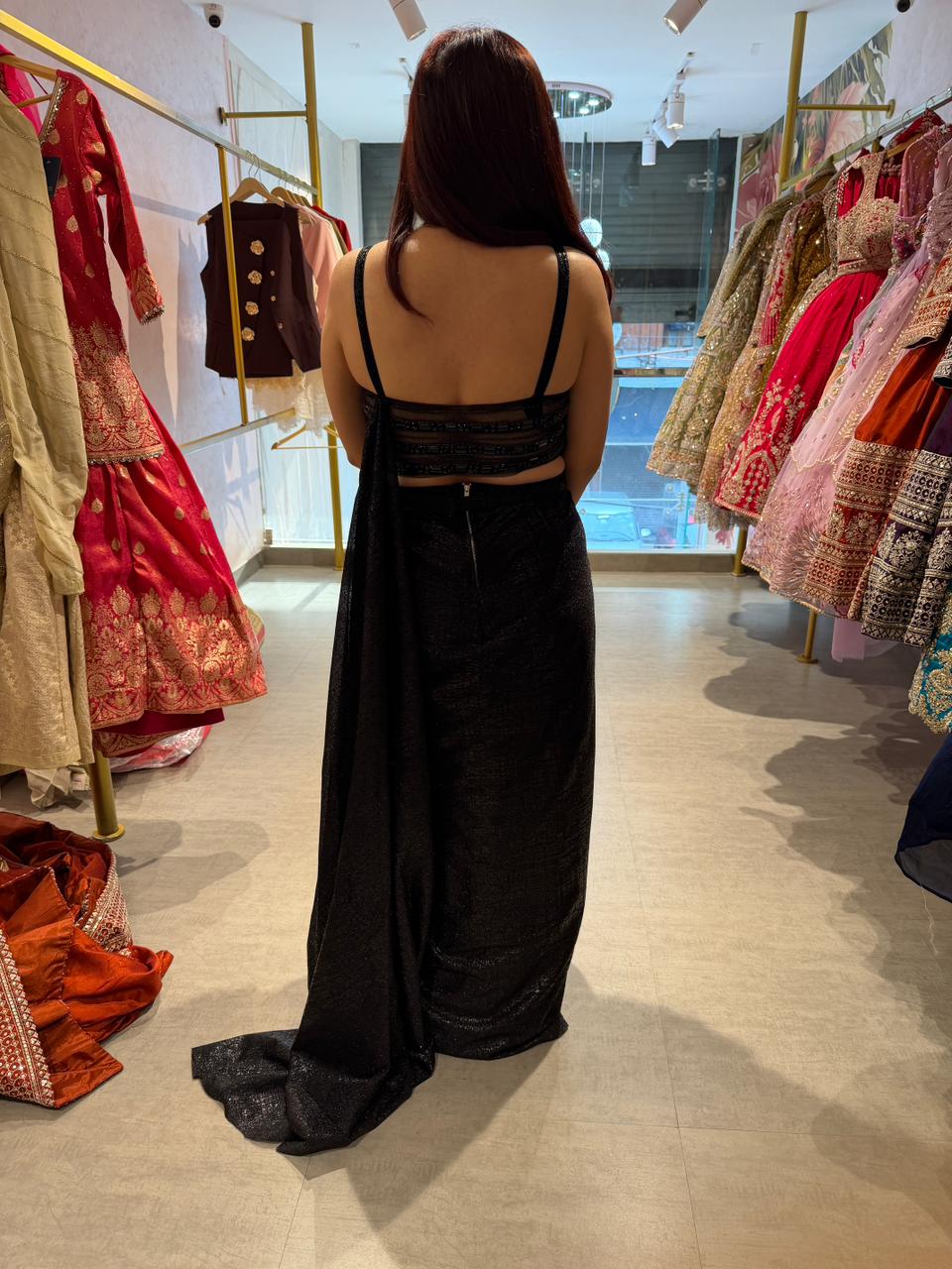 Camellia Glam Shimmer indo Western Set