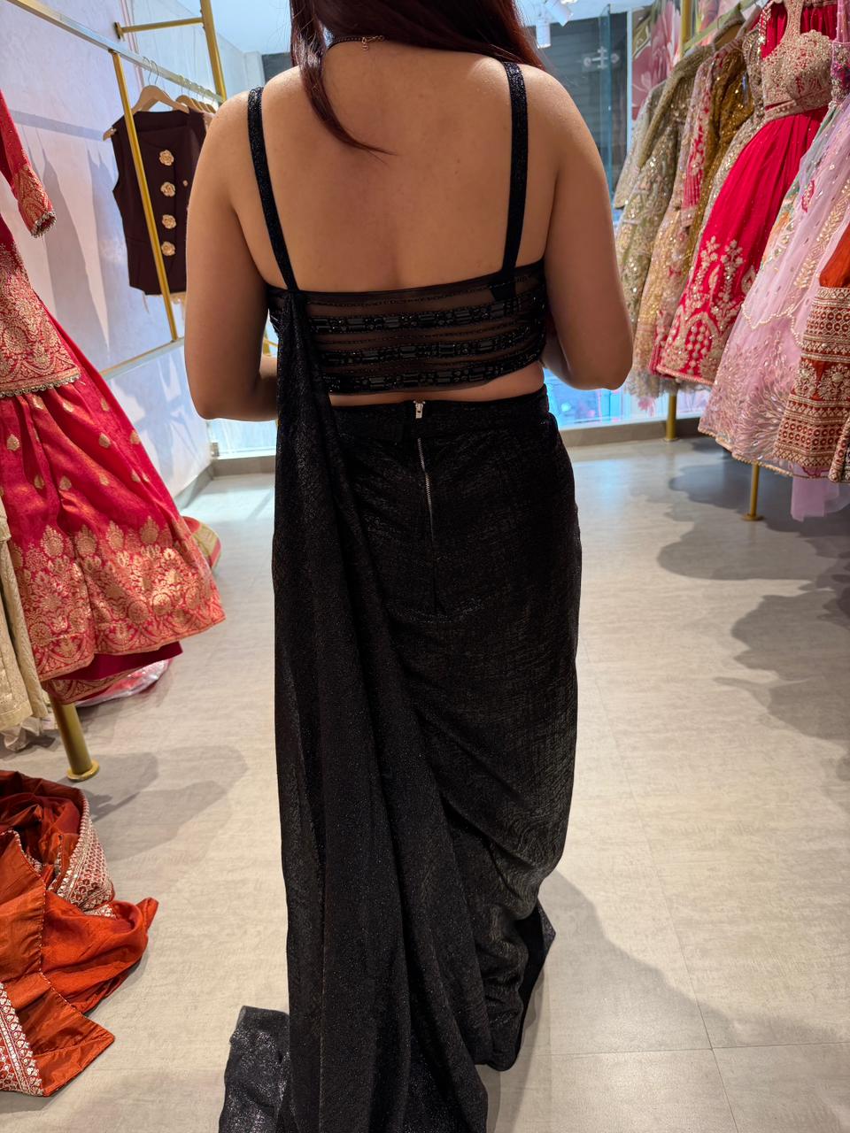 Camellia Glam Shimmer indo Western Set