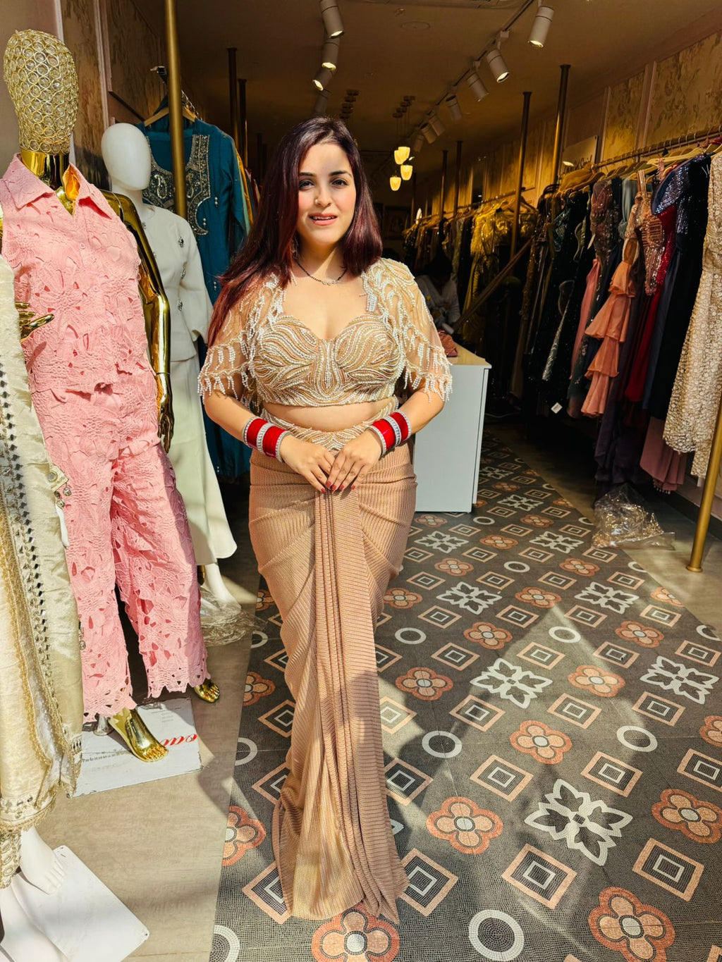 Nova Pearl Luxe Saree Set