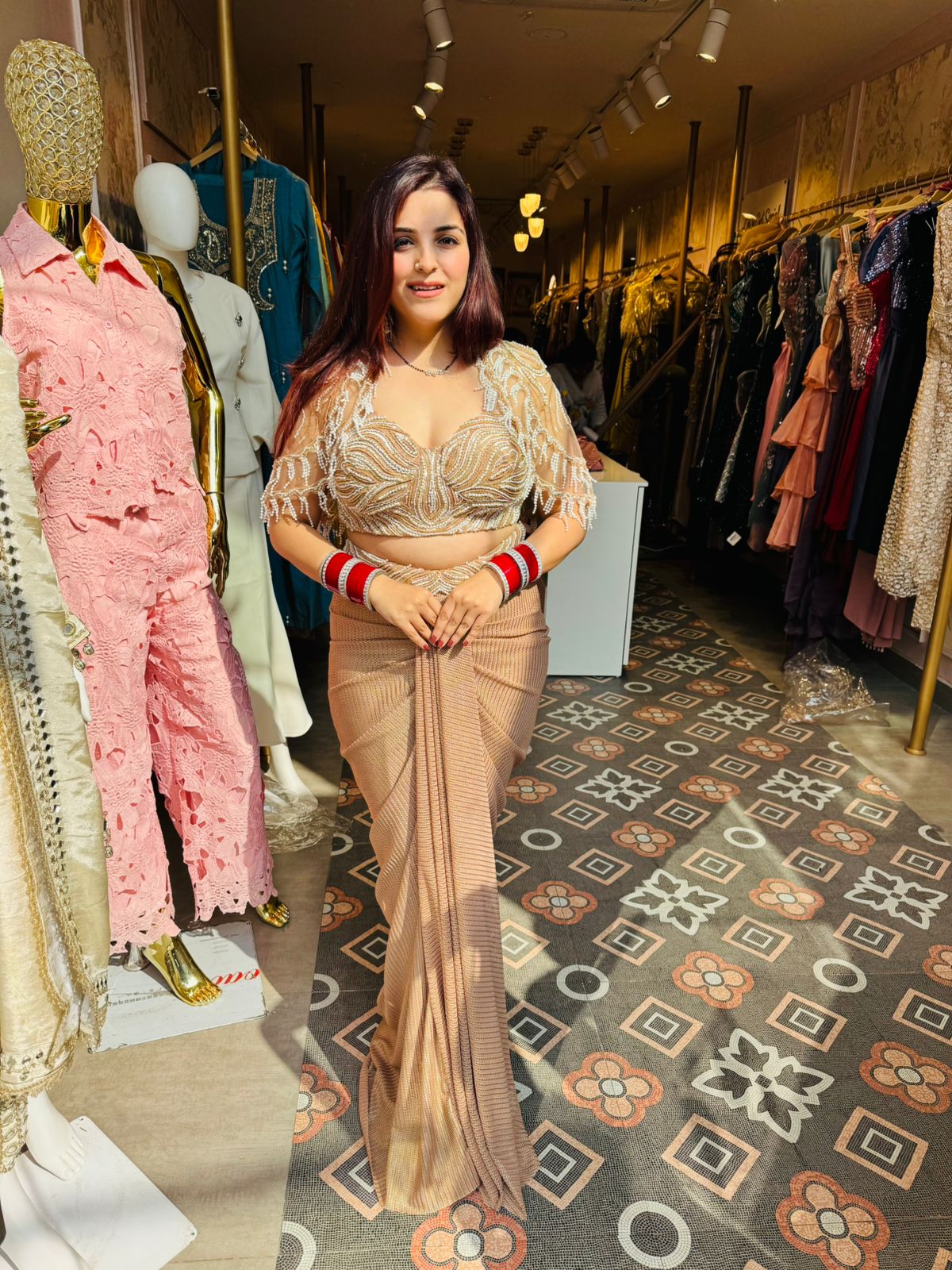 Nova Pearl Luxe Saree Set