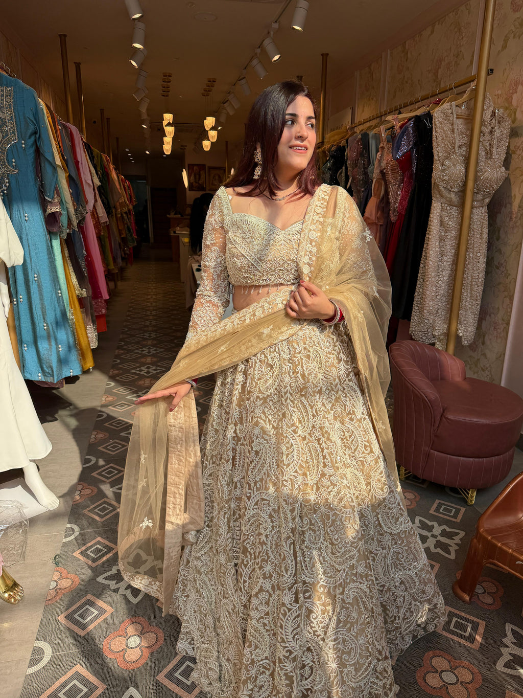 Angel Embroidered Lehenga Set