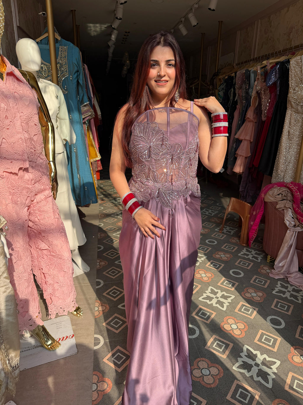 Lilly Embellished Fusion Gown