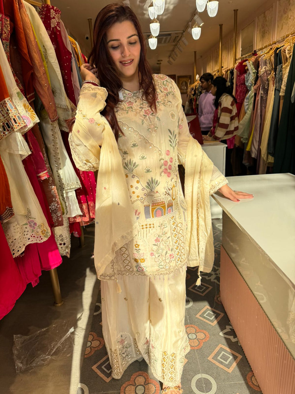 Gulnaar Embroidered Kurta Set