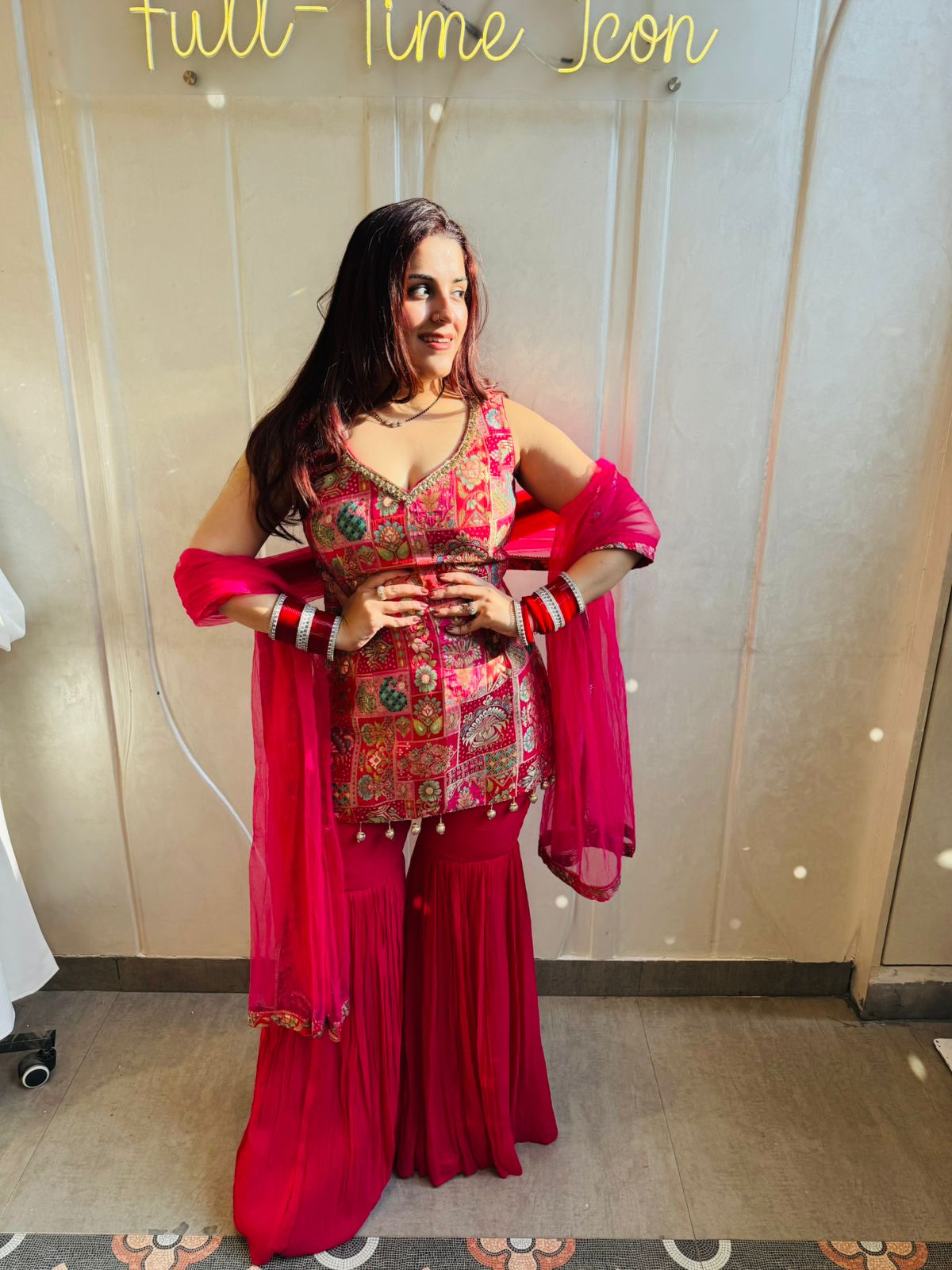 Sana brocket Sharara Set