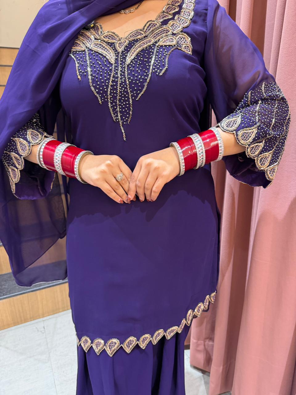 Lily Embroidered Designer Suit Set