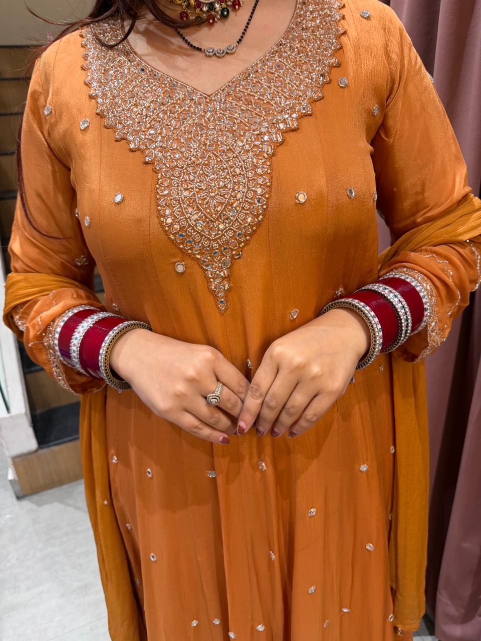 Maya Embellished Anarkali Suit Set