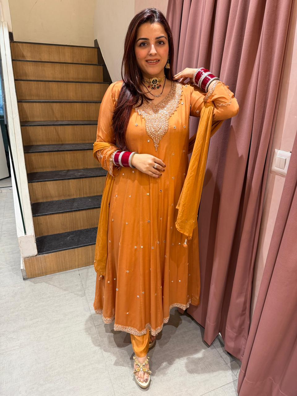 Maya Embellished Anarkali Suit Set