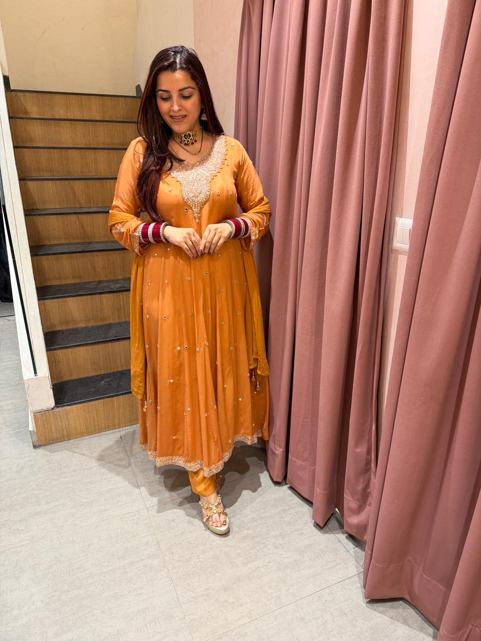Maya Embellished Anarkali Suit Set