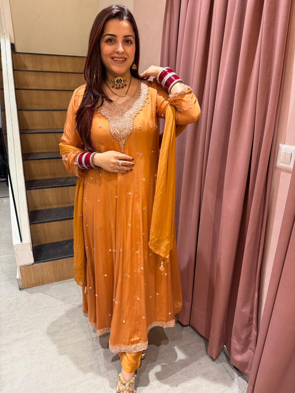 Maya Embellished Anarkali Suit Set