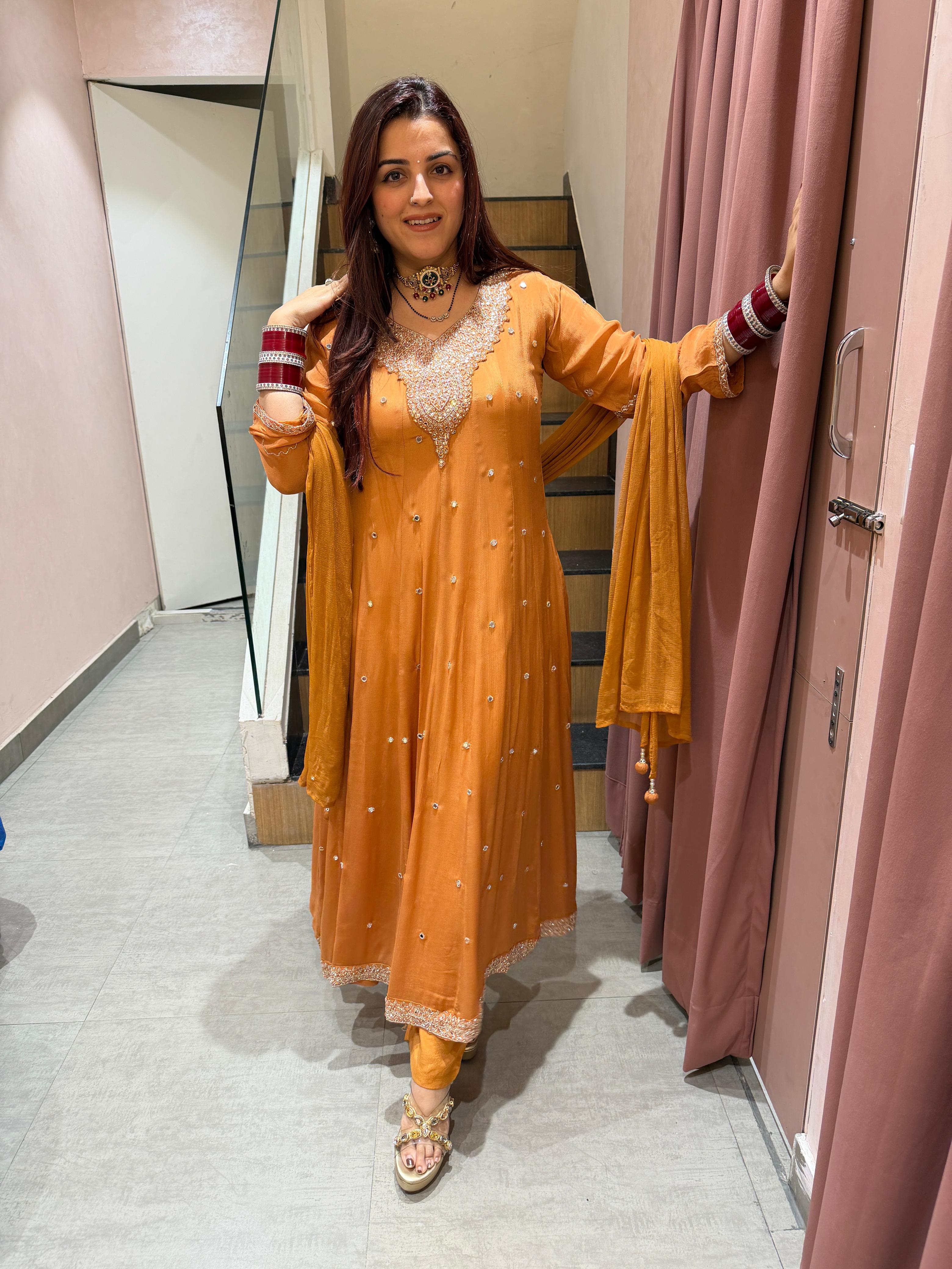 Maya Embellished Anarkali Suit Set