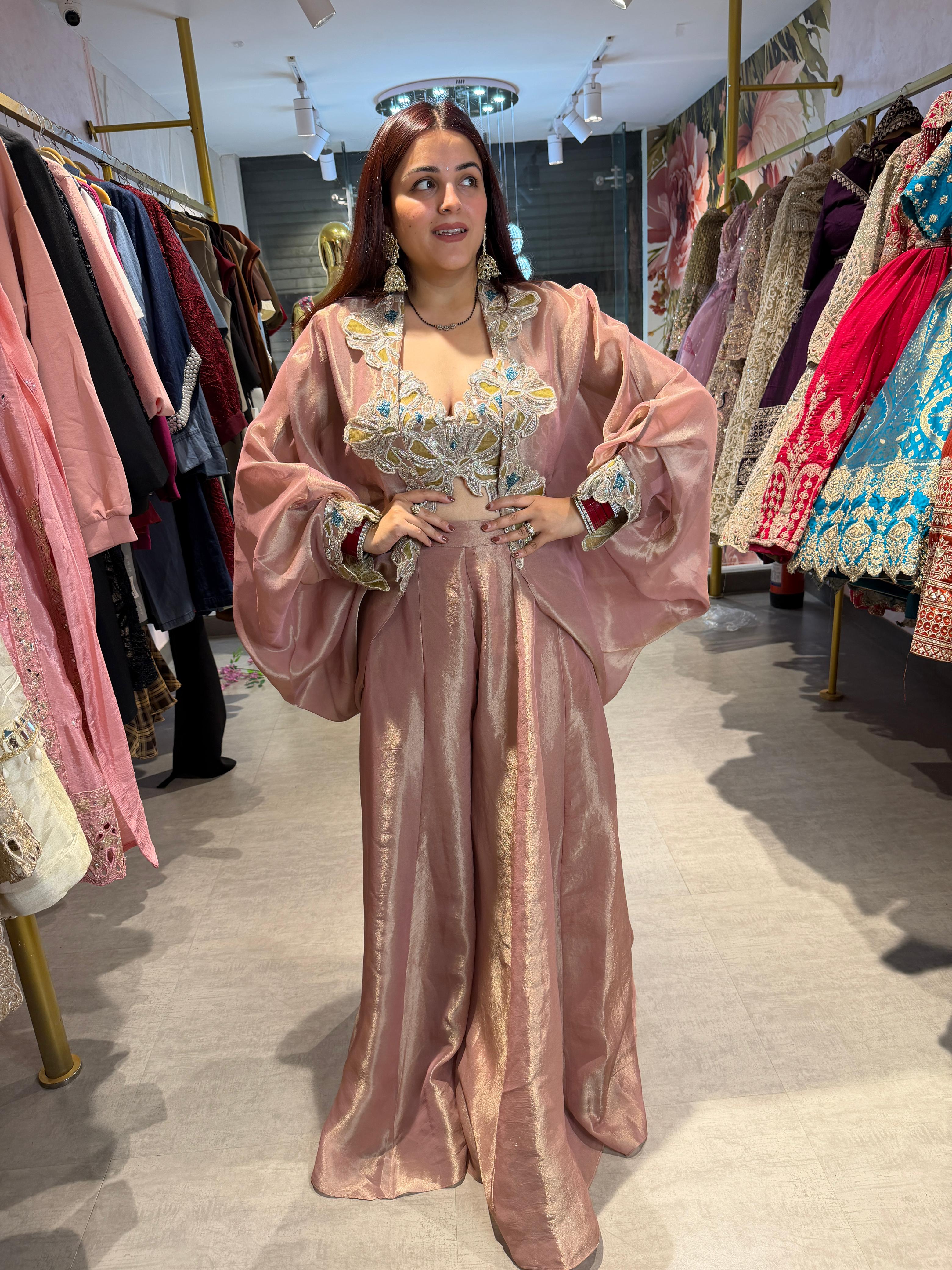 Clara Embroidered Palazzo Set