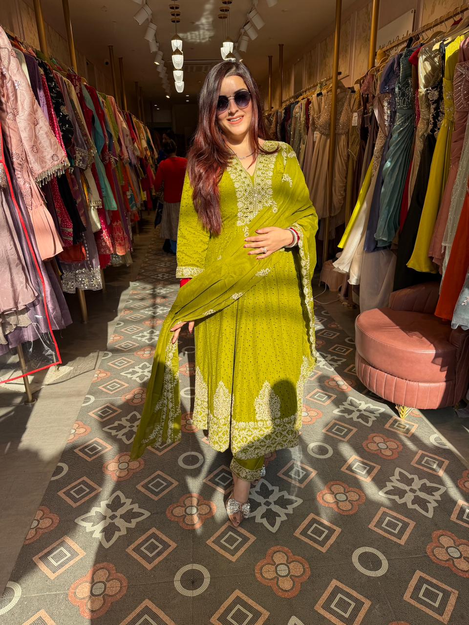 Mihi Embroidered Anarkali Set