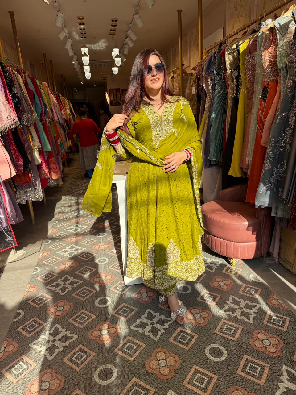 Mihi Embroidered Anarkali Set