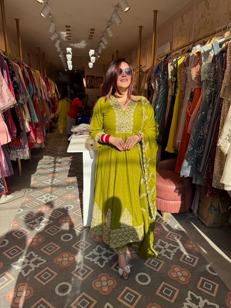 Mihi Embroidered Anarkali Set