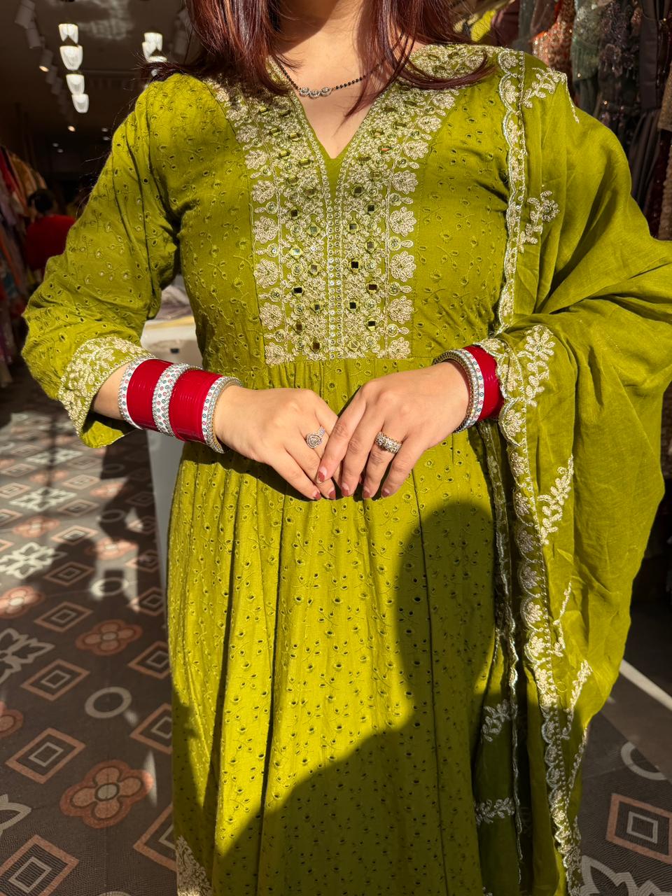 Mihi Embroidered Anarkali Set