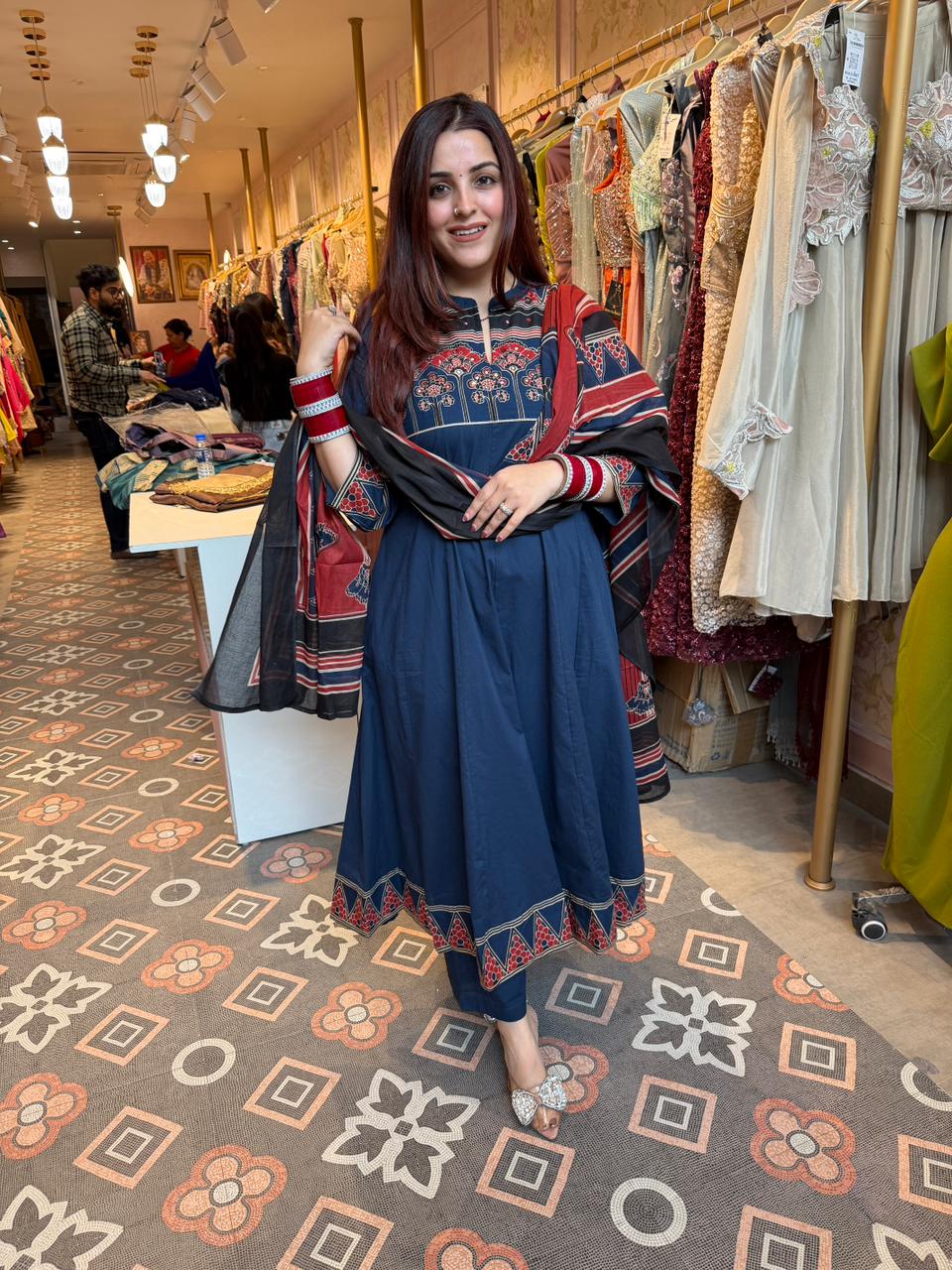 Mona Ajrakh Grace Suit Set