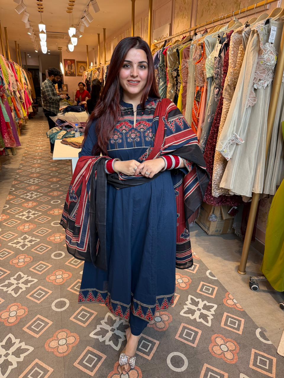 Mona Ajrakh Grace Suit Set