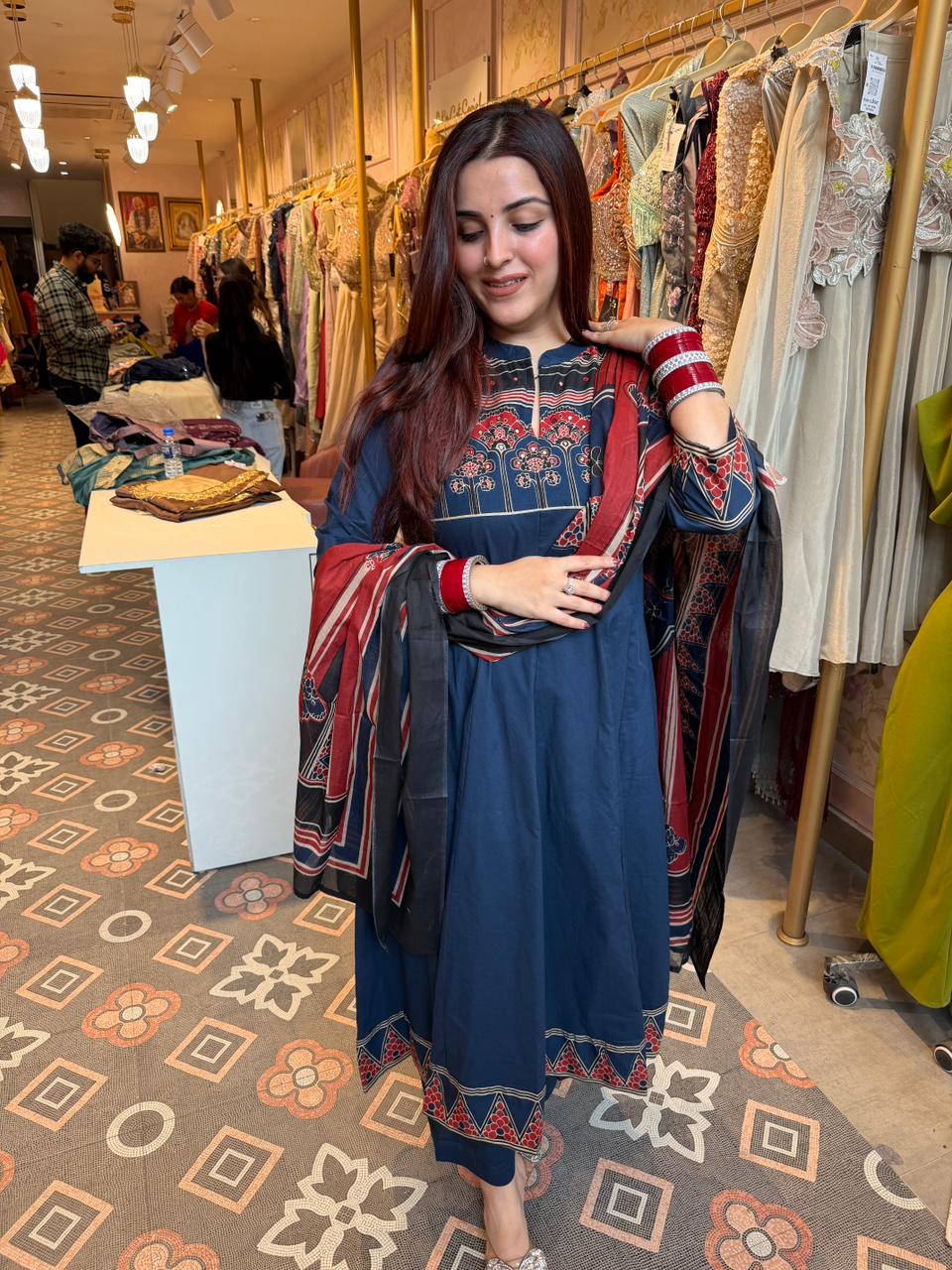 Mona Ajrakh Grace Suit Set