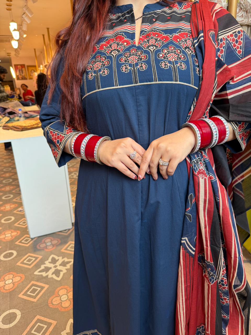 Mona Ajrakh Grace Suit Set