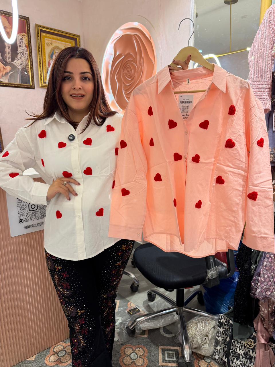 Scarlet Heart Pop Shirt with inner