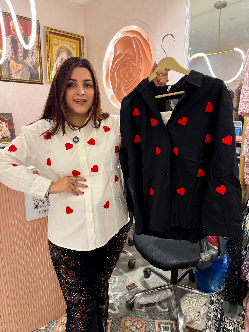 Scarlet Heart Pop Shirt with inner