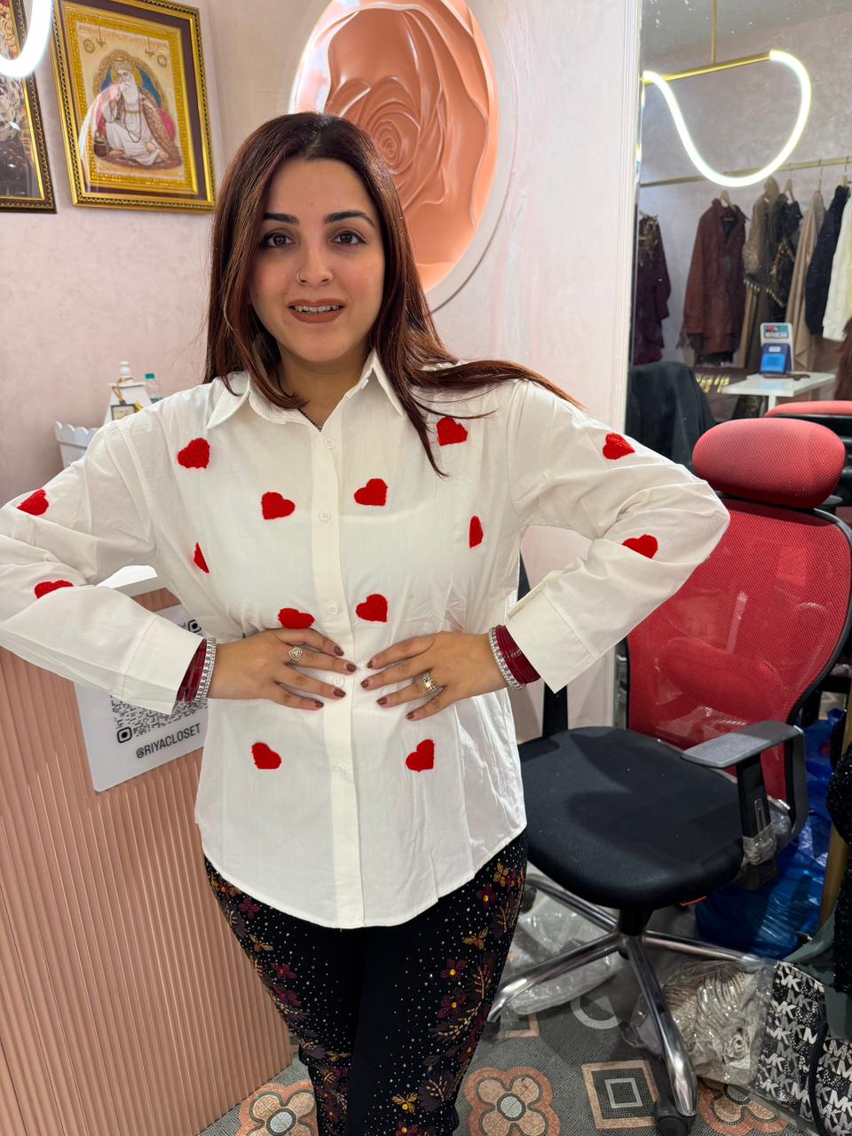 Scarlet Heart Pop Shirt with inner