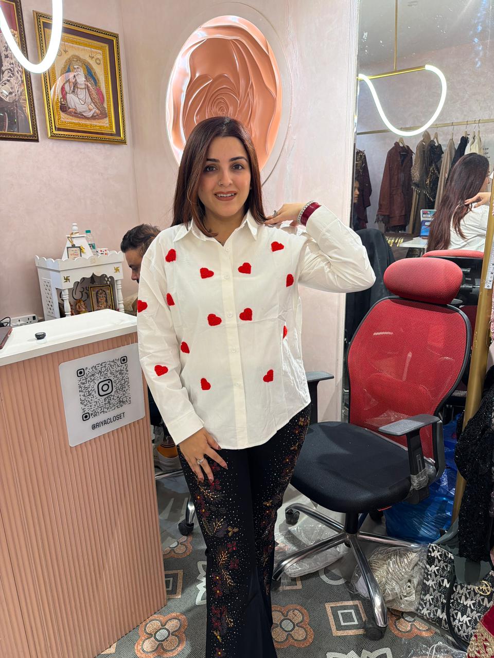 Scarlet Heart Pop Shirt with inner