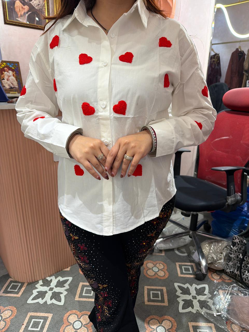 Scarlet Heart Pop Shirt with inner