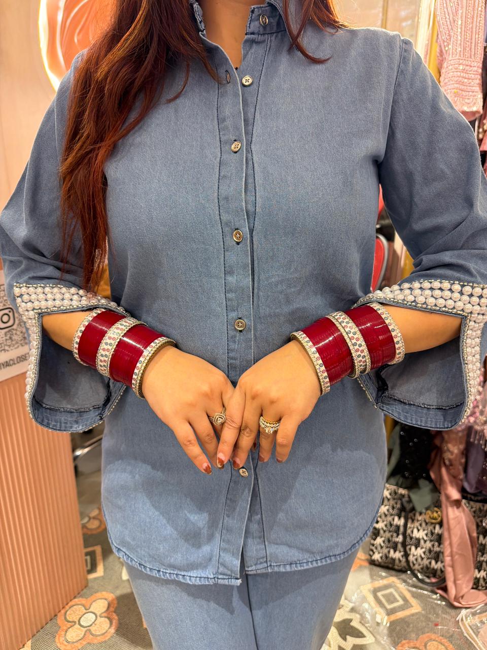 Trim Luxe Denim Co-ord Set