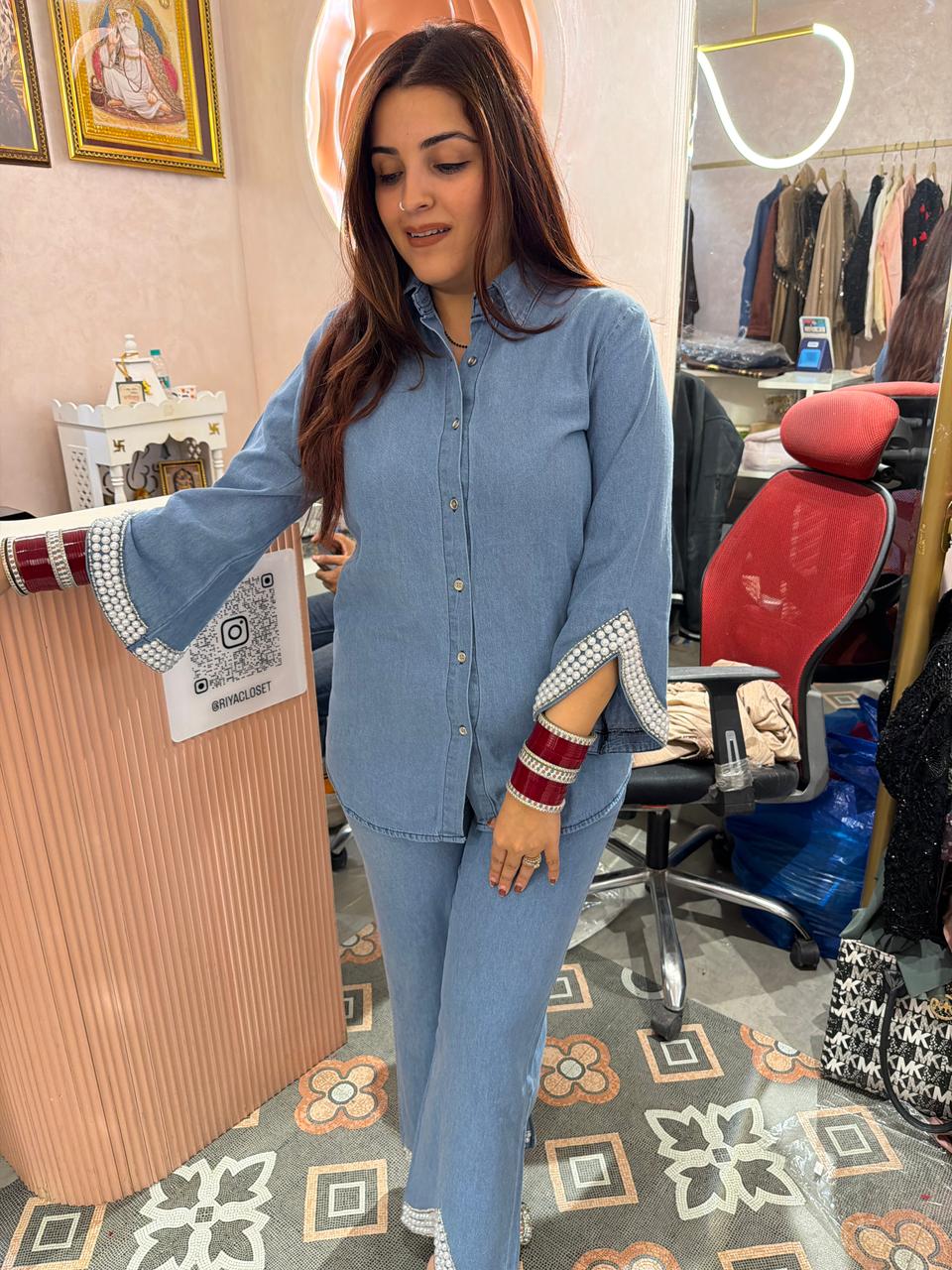 Trim Luxe Denim Co-ord Set