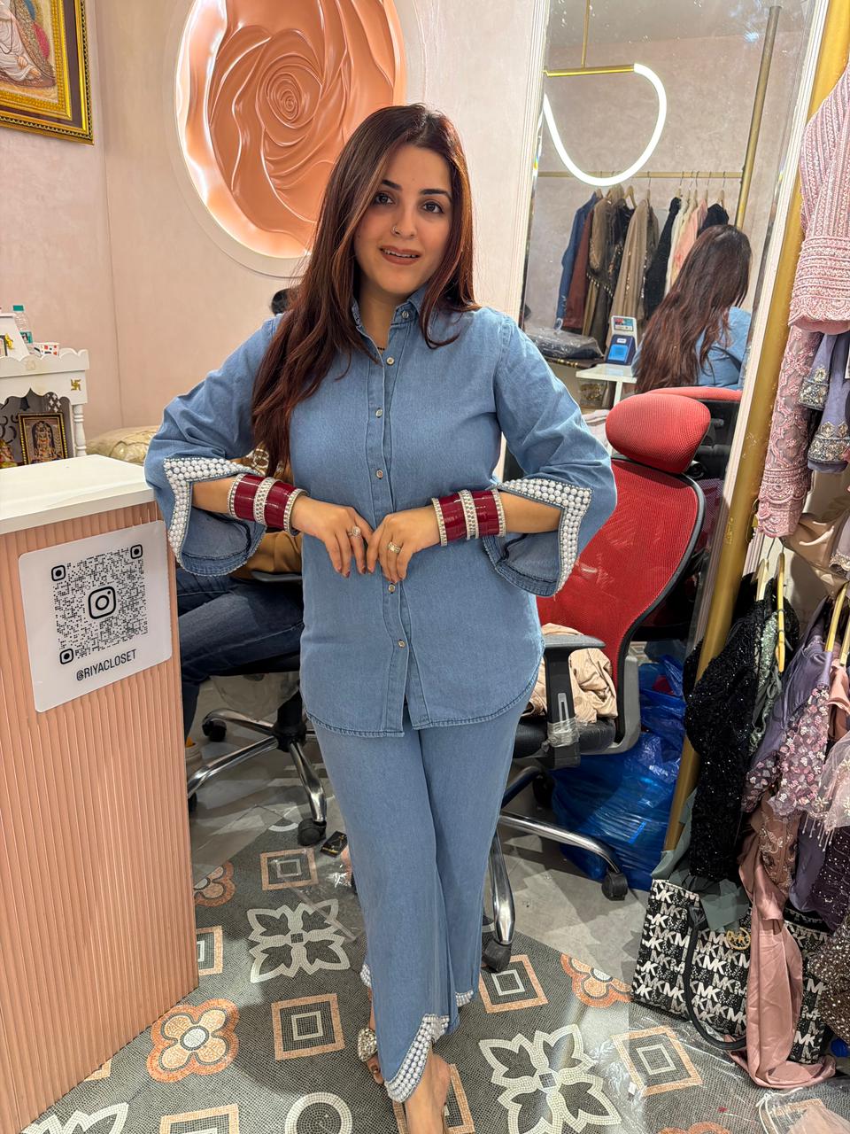 Trim Luxe Denim Co-ord Set